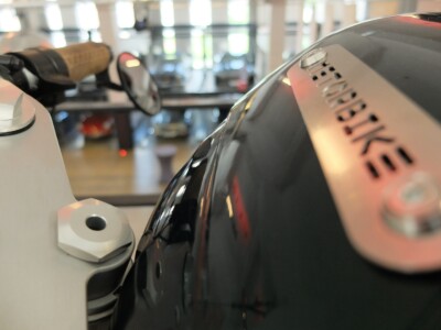 Metorbike Details Tank und Lenker